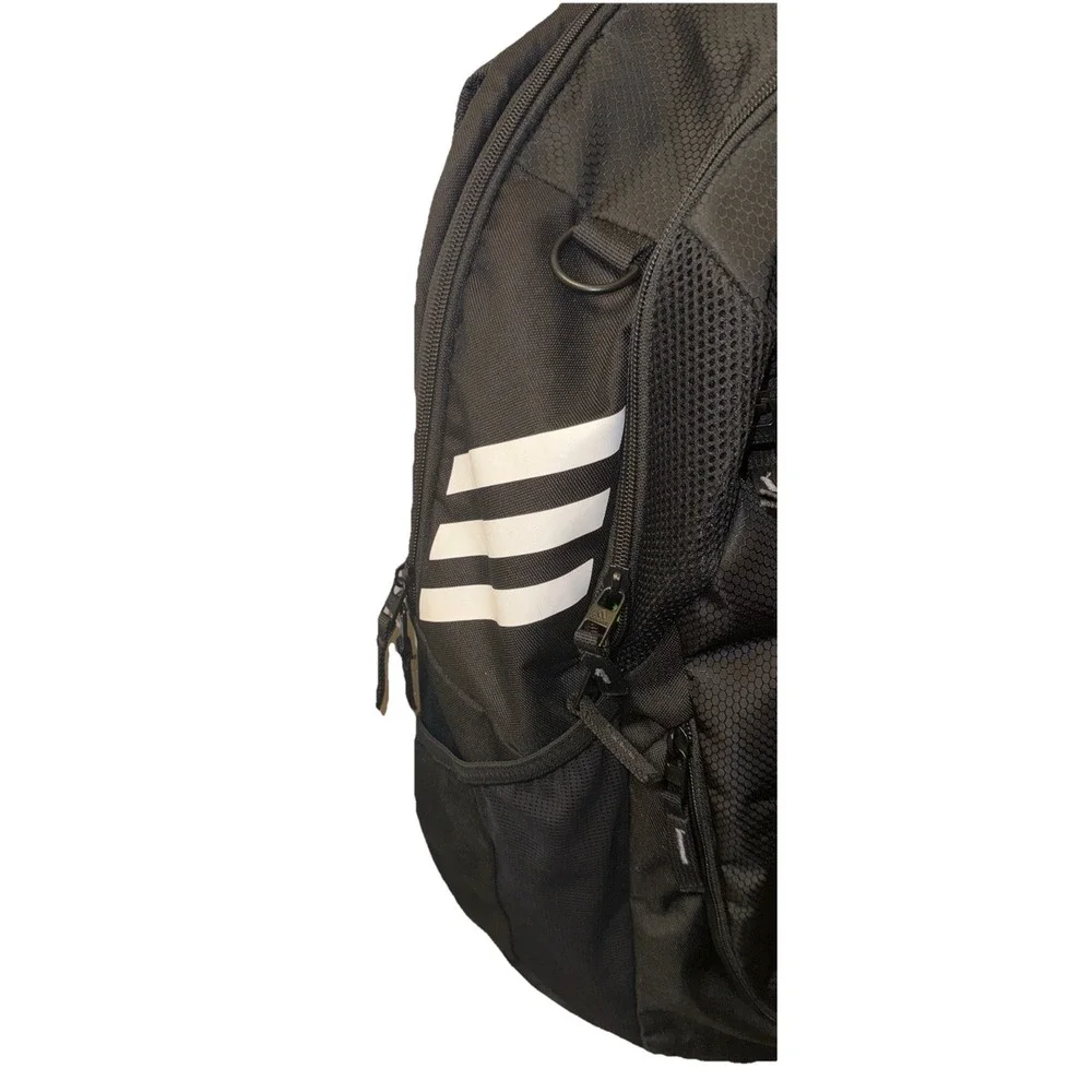 Adidas Stadium 3 Backpack 18.8 L Sports Gym Ball Storage Black Cleat Storage